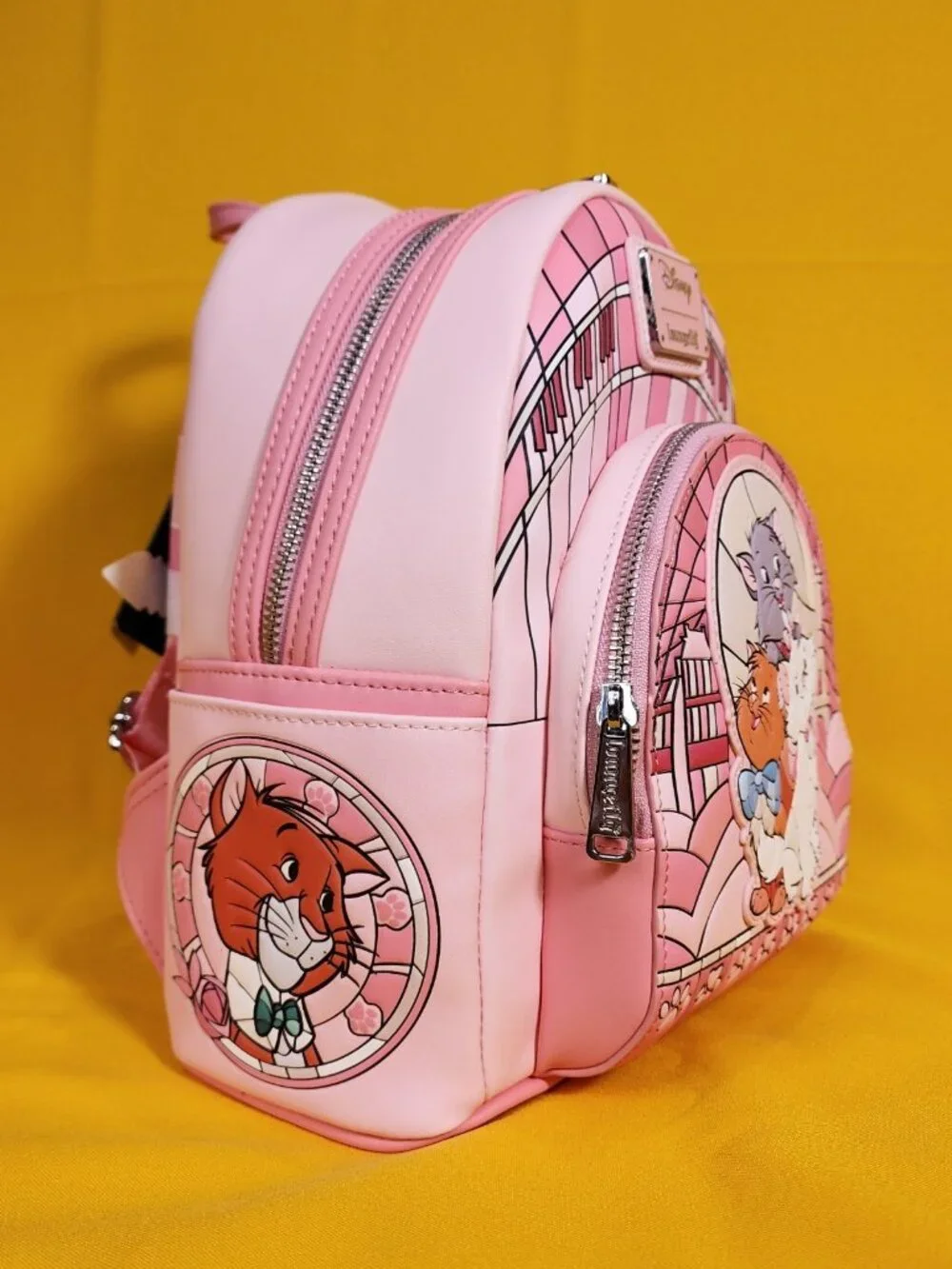 Loungefly Disney The Aristocats Exclusive Stained Glass Marie Mini Backpack NEW